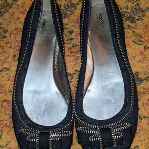 Denim flats shoes women 8.5